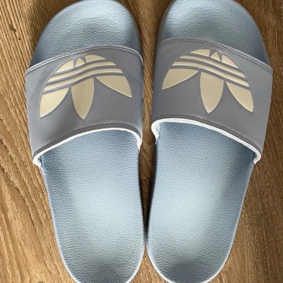 adidas Shoes - Adidas blue comfort slides